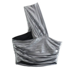 High Fashion Silver Top