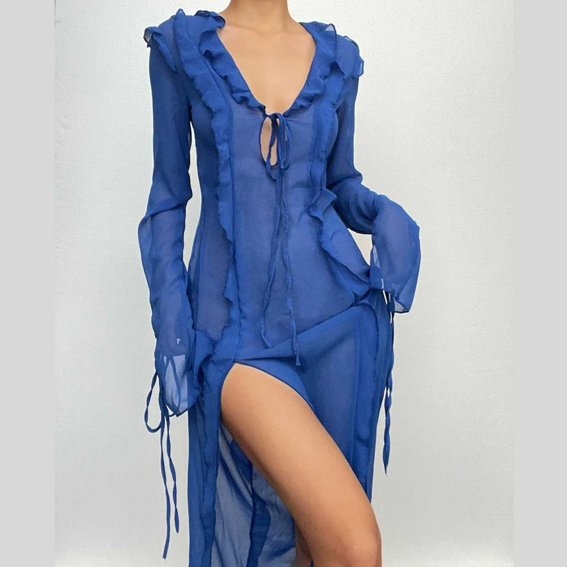 knee length dresses for ladies LIONESS Honey Corset Mini Dress Navy main image 0