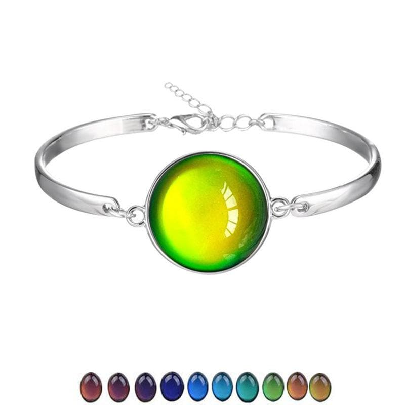 Discoloration stone pendant bracelet