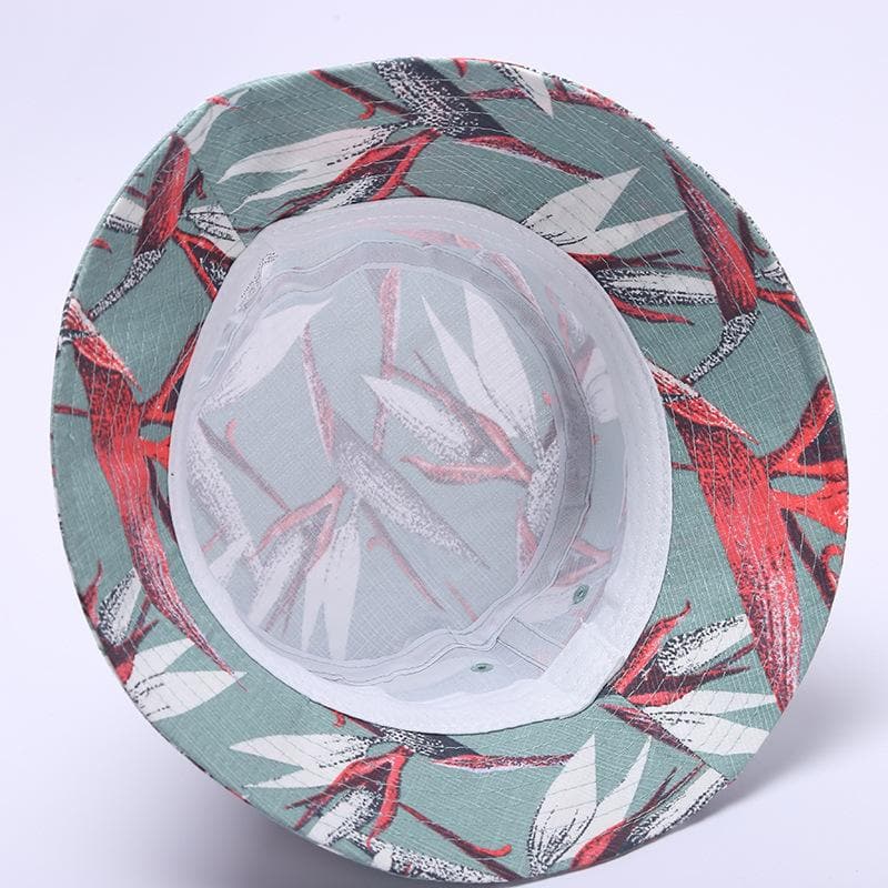 Contrast print fisherman bucket hat