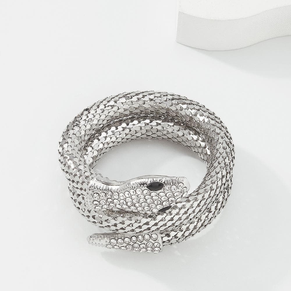 Pulsera con colgante de serpiente 