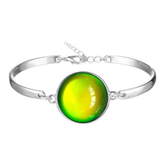 Pulsera colgante con piedra decolorada 