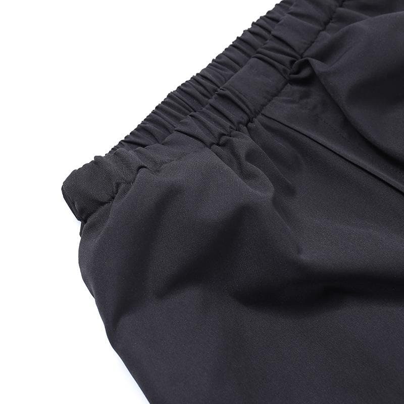 Drawstring self tie solid ruched pant