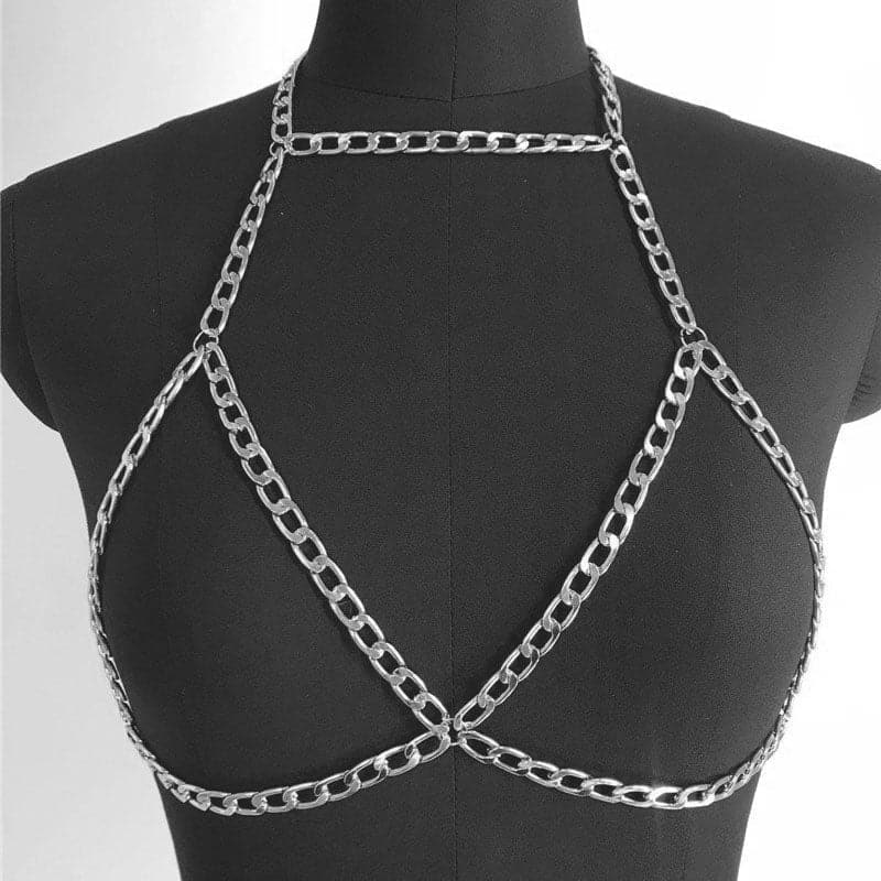 Metal cuban body chain