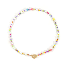 Beaded irregular multicolor necklace