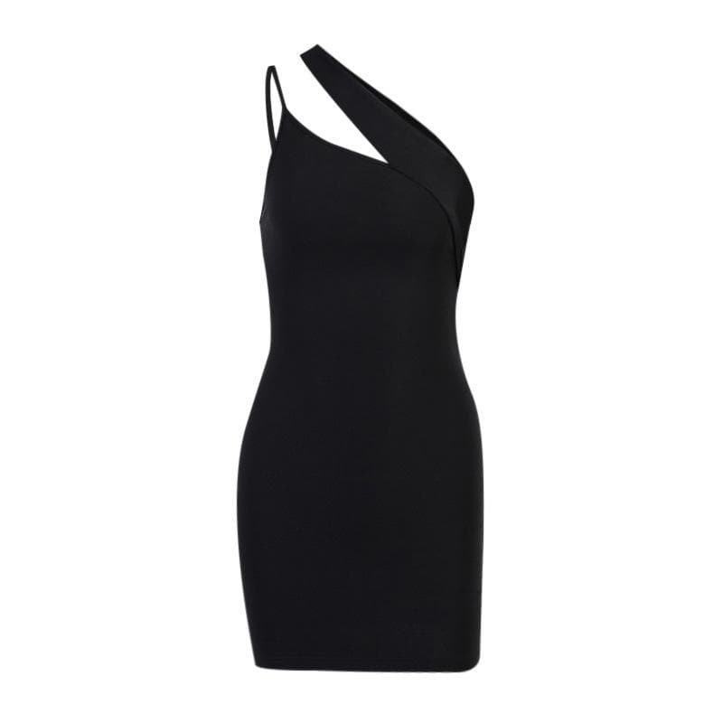 Kleid mit One-Shoulder-Ausschnitt