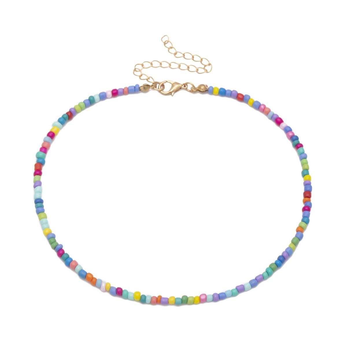 Collar de cuentas multicolor 