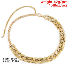 Metal cuban waist chain