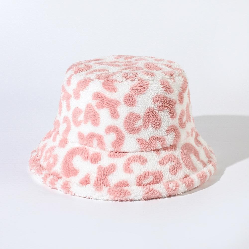 Sombrero de pescador con estampado de leopardo 