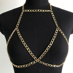 Metal cuban body chain