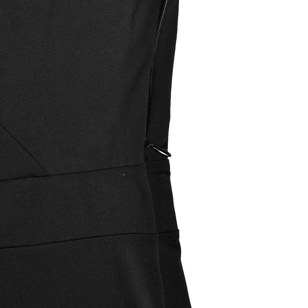 Einschultriger, ausgehöhlter, unregelmäßiger, einfarbiger Jumpsuit mit Reißverschluss